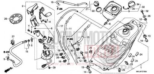 SERBATOIO CARBURANTE/POMPA CARBURANTE NC750SAK di 2019